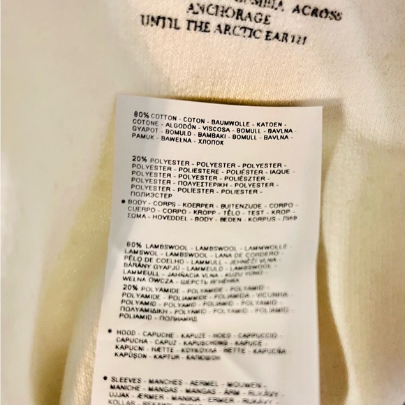 NAPAPIJRI Geographic Lambswool/Cotton blend Aztec print  hoodie Women’s size M - Picture 13 of 14